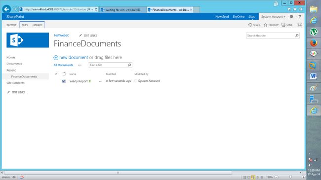 uploaded the document